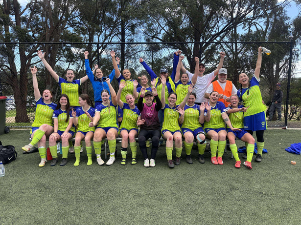 Bonnet Bay FC team celebrating, 2025
